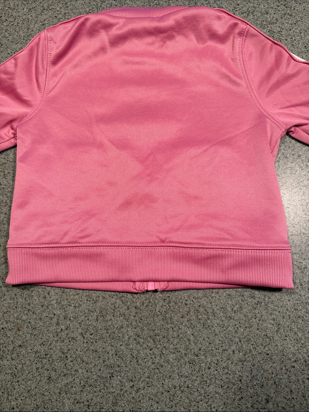 Nike Pink Girls' Zip Track Jacket with White Logo Tape - Picture 8 of 10